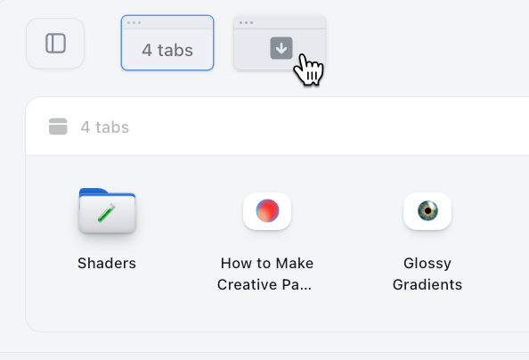 Get an overview of all browser windows and their tabs image