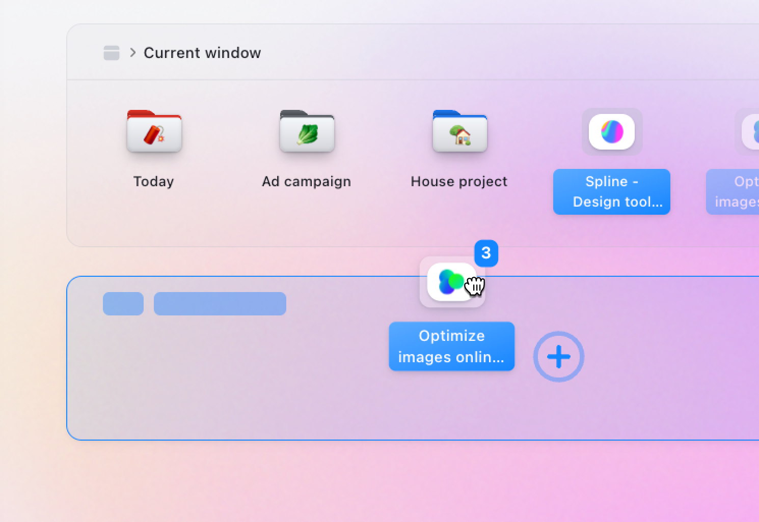 Drag To Save Tabs